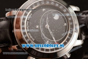 Patek Philippe Grand Complication Sky Moon Celestial Compass Miyota 9015 Automatic Steel Case with Brown Dial and Black Genuine Leather Strap (GF)