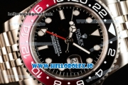 Rolex GTM-Master II 2836 Automatic Steel Case with Black Dial Dots Markers and Steel Bracelet