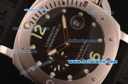 Panerai Luminor Submersible Pam 199 Upgraded Regatta Chronograph Automatic with Black Dial and White Bezel