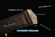 Tag Heuer Carrera Calibre 16 Quartz Movement PVD Case with Black Bezel and Black Leather Strap