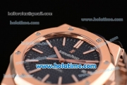 Audemars Piguet Royal Oak 41 Swiss ETA 2824 Automatic Full Rose Gold with Blue Dial and Stick Markers - 1:1 Original (Z)