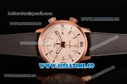 IWC Aquatimer Vintage 1967 Asia Automatic Rose Gold Case with White Dial Stick Markers and Black Rubber Strap