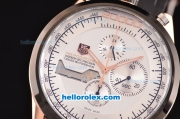 Tag Heuer Mikrogirder 2000 Chronograph Miyota Quartz Rose Gold Case with PVD Bezel and Silver Dial