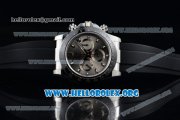 Rolex Daytona Chrono Clone Rolex 4130 Automatic Steel Case with Grey Dial Ceramic Bezel and Black Rubber Strap (EF)