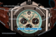 Audemars Piguet Royal Oak Offshore Montauk Highway Limited Edition Chrono Swiss Valjoux 7750 Automatic Steel Case with White Dial and Blue Markers - 1:1 Original (J12)
