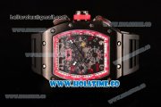 Richard Mille RM005 FM Asia Automatic PVD Case with Skeleton Dial and Red Inner Bezel