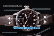 IWC Big Pilots Saint Exupery Limited Edition Swiss Valjoux 7750 Automatic Steel Case with Brown Dial Arabic Number Markers and Brown Leather Strap (ZF)