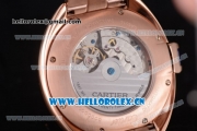 Cartier Cle de Cartier Asia ST16 Automatic Rose Gold Case/Bracelet Roman Markers and White Dial