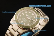 Rolex Submariner Swiss ETA 2836 Automatic Movement Steel Case with Green Dial and Green Cermaic Bezel