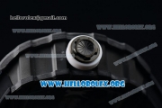 1:1 Richard Mille RM 35-02 RAFAEL NADA Japanese Miyota 9015 Automatic Black PVD Case with Skeleton Dial White Crown Black Rubber Strap