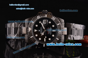 Rolex Pro-Hunter Submariner 2813 Automatic PVD Case with Black Dial Whtie Markers and PVD Strap