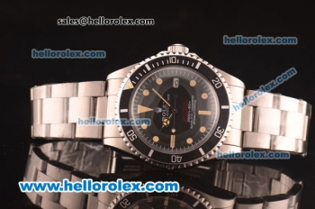 Rolex Sea-Dweller Submariner 2000 Swiss ETA 2836 Automatic Full Steel with Yellow Markers-ETA Coating