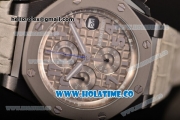 Audemars Piguet Royal Oak Offshore Chrono Miyota OS10 Quartz PVD Case with Grey Dial and Silver Arabic Numeral Markers