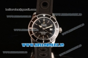 Breitling SuperOcean Heritage Swiss ETA 2836 Automatic Movement Steel Black Dial and Stick Markers Rubber Strap (JF)