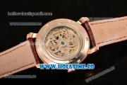 Vacheron Constantin Malte Asia Automatic Rose Gold Case with Brown Skeleton Dial and Roman Numeral Markers