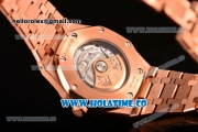 Audemars Piguet Royal Oak 41MM Clone AP Calibre 3120 Automatic Full Rose Gold with Blue Dial and Stick Markers (EF)