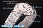 Cartier Ballon Bleu De Swiss ETA 2824 Automatic Movement Steel Case and Strap with Silver Dial