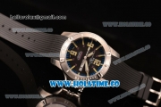 Ball Engineer Hydrocarbon Spacemaster Captain Poindexter Date-Day Miyota 8205 Automatic Steel Case with Black Dial and Yellow Stick/Arabic Numeral Markers