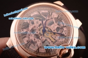 Cartier Ballon Bleu De Automatic Steel Case with Skeleton Dial and Roman Markers