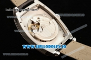 Breguet Heritage Asia Automatic Steel Case White Dial With Roman Numeral Markers Black Leather Strap