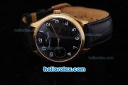 IWC Portugieser Repetition Automatic Gold Case with Black Dial