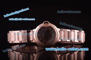 Cartier ballon bleu de Swiss ETA Quartz Full Rose Gold with Black Dial