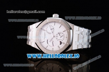 Audemars Piguet Royal Oak Double Time Chrono Asia Automatic Steel Case White Dial With Stick Markers Steel Bracelet