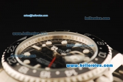 Rolex GMT-Master II Automatic Movement Steel Case with Black Dial and Black Bezel