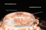 Ulysse Nardin Freak Asia ST22 Automatic Rose Gold Case with White Dial Numeral Markers and Brown Leather Strap - 7750 Coating