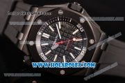 Audemars Piguet Royal Oak Offshore Diver Asia 2813 Automatic PVD Case with Black Dial and White Stick Markers Rubber Strap (EF)