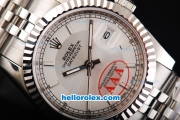 Rolex Datejust Oyster Perpetual Automatic Movement with White Dial