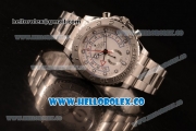 Rolex Yacht-Master II Chronograph Swiss Valjoux 7750 Automatic Steel Case with White Dial and Steel Bracelet - (BP)