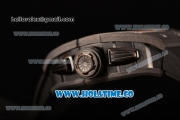 Richard Mille RM 011 Felipe Massa Flyback Chronograph Swiss Valjoux 7750 Automatic Carbon Fiber Case with Skeleton Dial and Rose Gold Inner Bezel - 1:1 Original