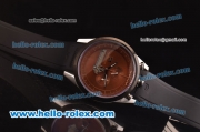 Tag Heuer Mikrogirder 2000 Chronograph Miyota Quartz Steel Case with PVD Bezel and Brown Dial