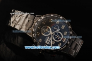 Tag Heuer Carrera Calibre 16 Chronograph Miyota Quartz Movement PVD Case with Black Dial and PVD Strap