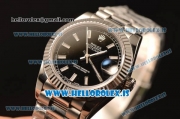 Rolex Datejust 31 Steel 2836 Auto With Steel Bracelet Black Dial