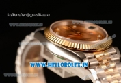 Rolex Datejust 37mm Swiss ETA 2836 Automatic Two Tone with Gold Dial and Diamonds Markers