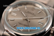 Rolex Air King Asia Automatic Full Steel with Grey Dial and White Stick Markers