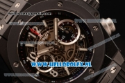 Hublot Big Bang Unico Chrono Swiss Valjoux 7750 Automatic PVD Case with Skeleton Dial and Black Rubber Strap PVD Bezel - 1:1 Original