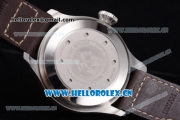 IWC Big Pilots Saint Exupery Limited Edition Swiss Valjoux 7750 Automatic Steel Case with Brown Dial Arabic Number Markers and Brown Leather Strap (ZF)
