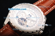 Breitling for Bentley Motors Automatic Tourbillon with White Dial-Big Calendar