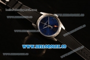 Bell&Ross Vintage BR 123 GMT Miyota 9015 Automatic Steel Case with Blue Dial and Black Rubber Strap