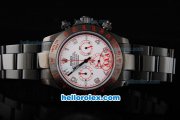 Rolex Daytona Miyota Quartz Movement Full PVD with White Dial and Number Markers Rolex Daytona Miyota Quartz Movement Full PVD with White Dial and Number Markers