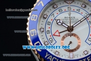 Rolex Yacht-Master II Chrono Swiss Valjoux 7750 Automatic Two Tone Case with White Dial and Two Tone Bracelet - (BP)