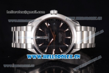 Omega Aqua Terra 150 M Co-Axial Clone 8500 Automatic Stainless Steel Case/Bracelet Black Dial and Stick Markers (EF)