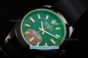 Rolex Milgauss Automatic Movement PVD Case with Black Dial and Stick Markers-Nylon Strap