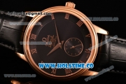 Omega De Ville Co-Axial Asia Automatic Rose Gold Case with Black Dial and Roman Numeral Markers