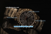 Rolex Daytona Chronograph Swiss Valjoux 7750 Automatic PVD Case and Grey Dial-PVD Strap