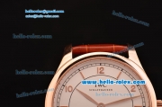 IWC Portuguese Vintage Swiss ETA 2836 Automartic Rose Gold Case with White Dial and Numeral/Stick Markers