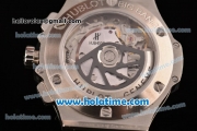 Hublot Big Bang Chrono Clone HUB4100 Automatic Steel Case with Black Rubber Strap and Black Dial - 1:1 Original
